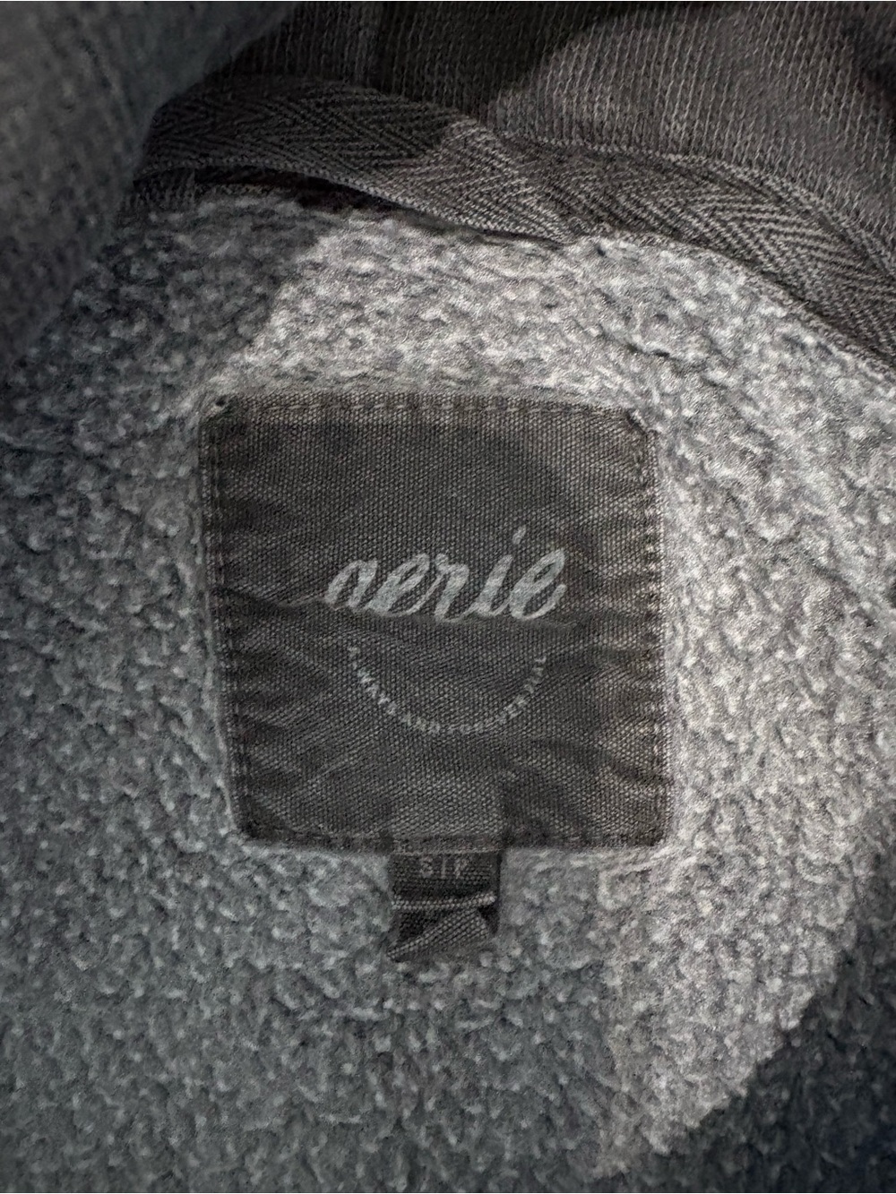 Aerie Gray Oversized Boxy Cropped Hoodie Cozy Fleece Cotton Blend S - Picture 4 of 9